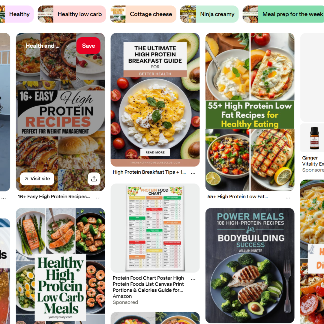 Healthy eating, Protein, Affiliate Marketing, Digital Marketing, Pinterest marketing